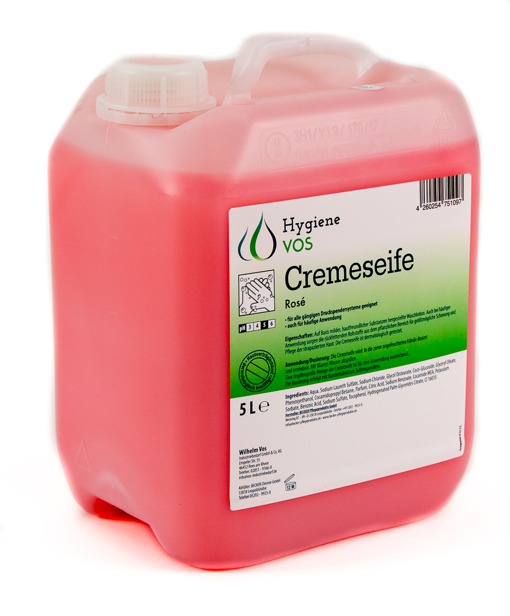 Hygiene VOS – Premium Rosé Cremeseife 5L / 10L