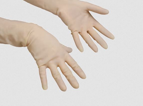Vileda "Der Sensible" Hochsensible Naturlatex-Handschuhe für Präzise Reinigungsarbeiten S / M / L / XL