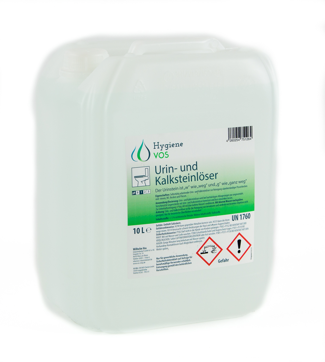 Hygiene Vos - Urin- und Kalksteinlöser 10 Liter