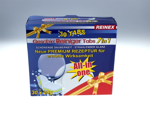 Reinex - Geschirrreiniger-Tabs 7in1 30Tabs