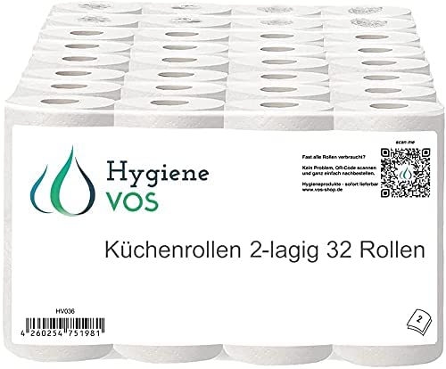 Hygiene Vos - Küchenrollen 32 Rollen 2-lagig / 3-lagig