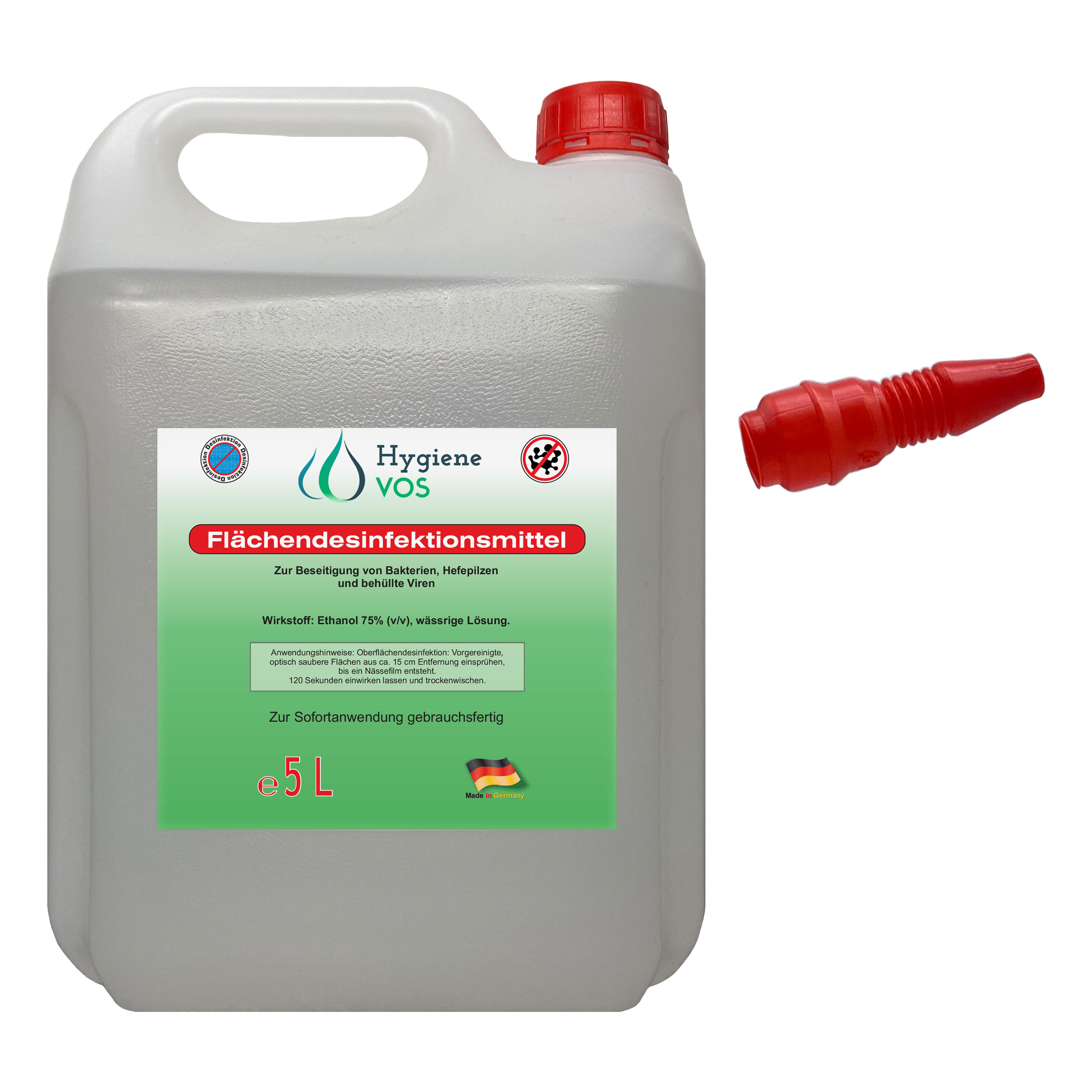 Hygiene Vos - Flächendesinfektion - 5 Liter